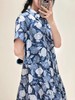【高品质私服】【IC抗皱全棉印花布中长连衣裙】简约大方，展现出于练与优雅的气质G1314-CC【无标出货 介意慎拍】 商品缩略图3