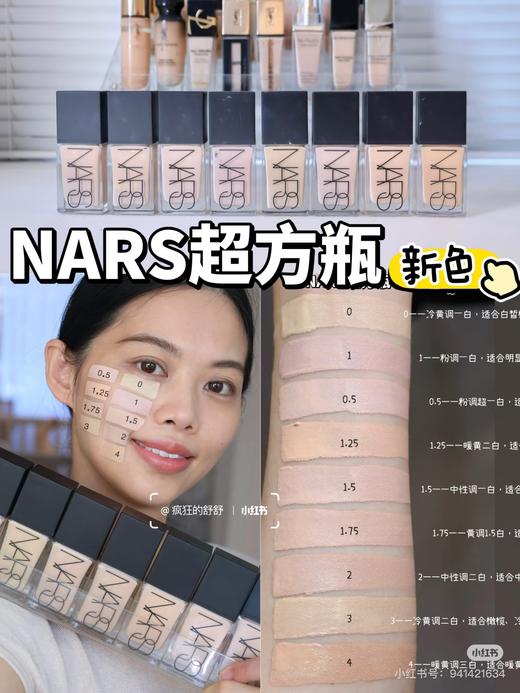 NARS纳斯超方瓶流光美肌粉底液 养肤持妆不卡粉不暗沉 商品图6