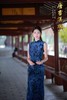 【渲 染】夏季蓝色无袖印花旗袍典雅古韵日常优雅新中式 商品缩略图5