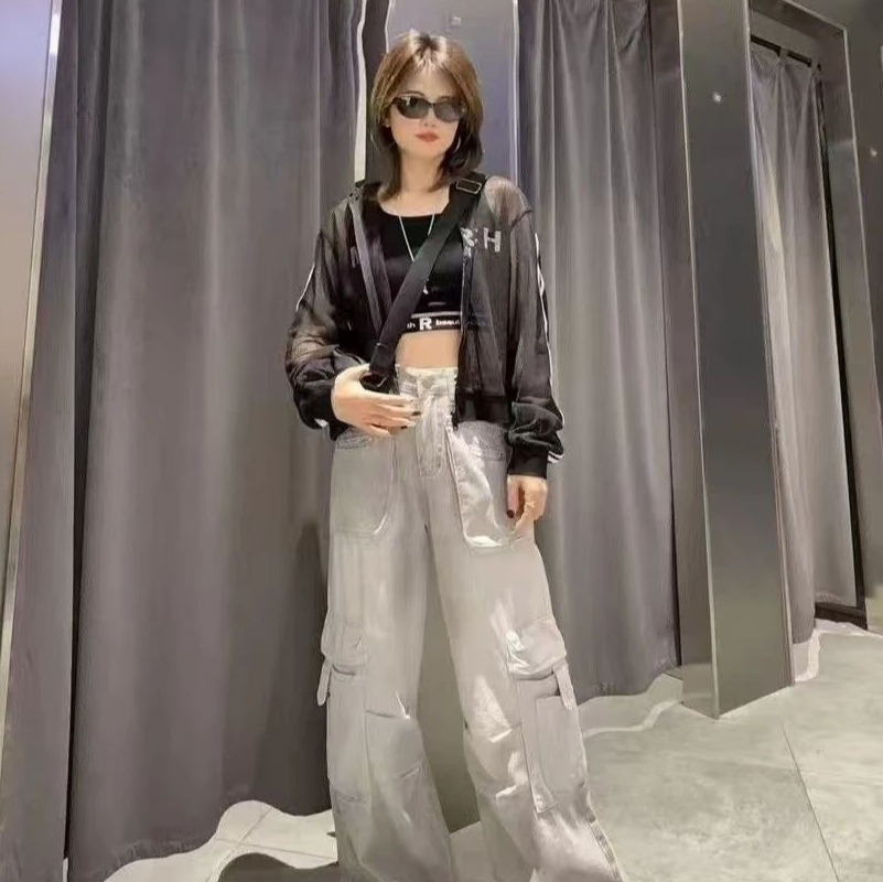 N连帽拼织带拉链长袖外套（黑）夏季 152040040321