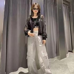 N连帽拼织带拉链长袖外套（黑）夏季 152040040321