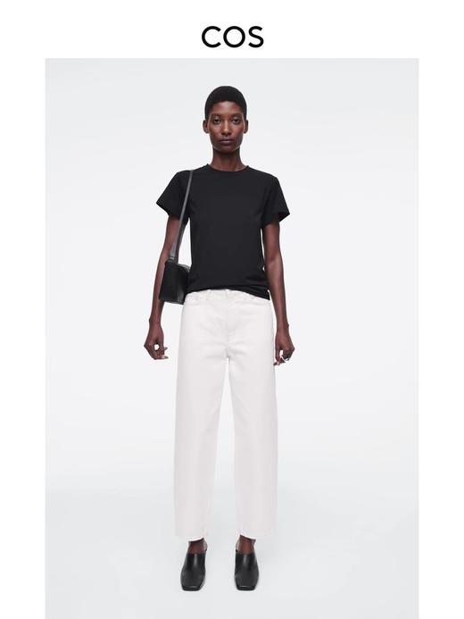 贝壳三 时尚百搭款高腰弹力锥形牛仔裤宽松阔腿遮肉休闲裤C041322 商品图6