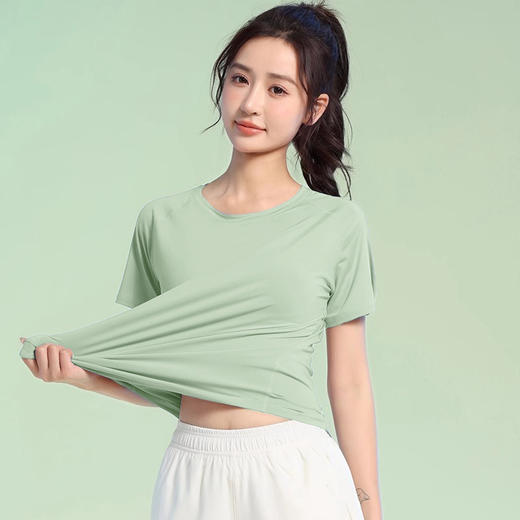 瑜伽服套装跑步运动健身房晨跑，专业速干衣春夏季时尚高级感GM-TX3364+DK6143 商品图2