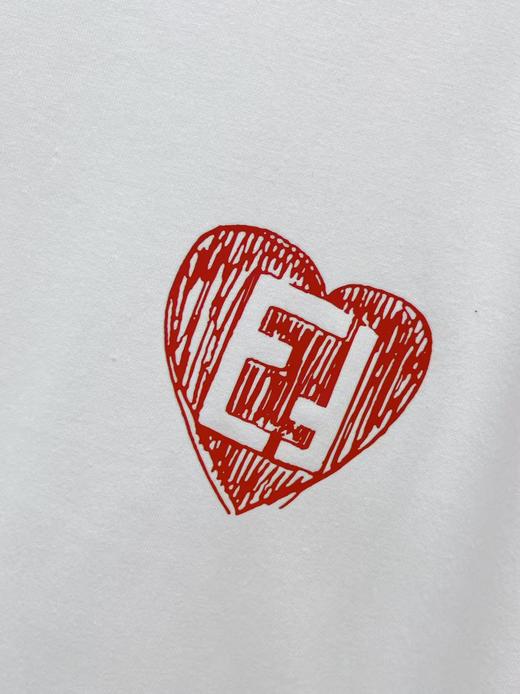 418促-【NOIDARA品牌】100%棉（白色- EF爱心）T恤-喜出 商品图2