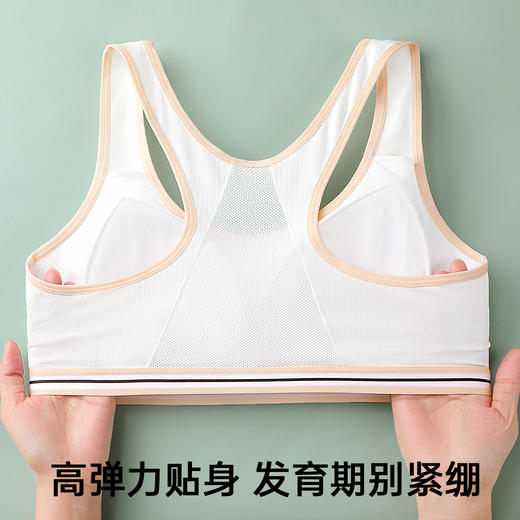 A5-【12-16岁网眼透气少女文胸】儿童内衣发育期防凸点女童背心   恒星乐园/春花初绽/海蓝乐园/爱梦花园/清丽少女【青春系列】 商品图6
