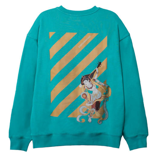 敦煌故事长袖t恤宽松版新棉时尚百搭夏青年 商品图3