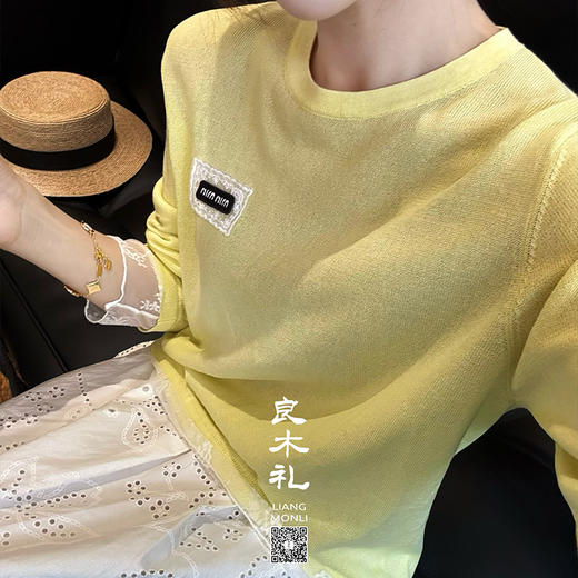 【现货】良木礼蕾丝边小衫（Z518） 商品图0