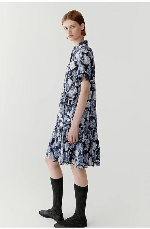 【高品质私服】【IC抗皱全棉印花布中长连衣裙】简约大方，展现出于练与优雅的气质G1314-CC【无标出货 介意慎拍】 商品图13