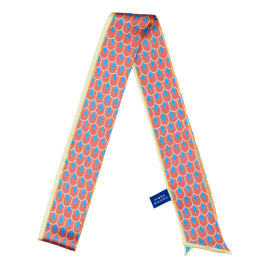 敦煌故事桑蚕丝春秋印花送礼中国风女领秀窄条丝巾 商品图11