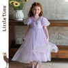 Little time女童连衣裙夏季2025新款儿童洋气时尚蝴蝶结公主裙 商品缩略图0