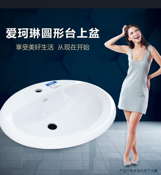 美标爱珂琳台上盆（单孔）白CP-0476.001.04 商品图0