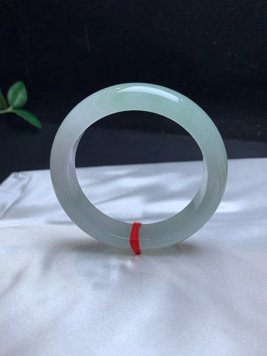 612682，54.5飘花手镯，清新干净，一截飘清新淡雅绿花 商品图3