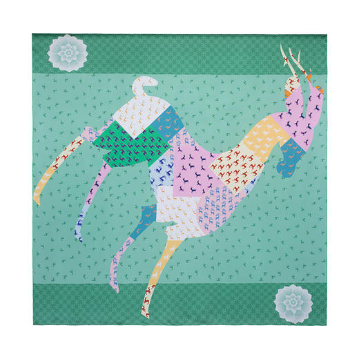 敦煌故事桑蚕丝春秋印花送礼中国风女丝巾 商品图4