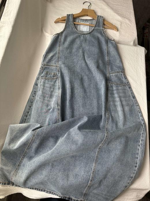 贝壳三 松弛感圆领无袖牛仔背带裙宽松廓形版背心连衣裙C041318 商品图7