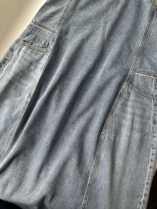 贝壳三 松弛感圆领无袖牛仔背带裙宽松廓形版背心连衣裙C041318 商品图14