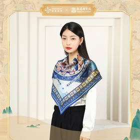 敦煌故事桑蚕丝印花送礼中国风女丝巾