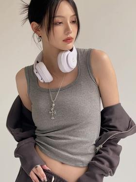 【买1送1 夏日BI备单品】高棉修身工字背心 高弹贴身 潮流百搭 副乳隐形 无感显瘦 怎么穿都好看