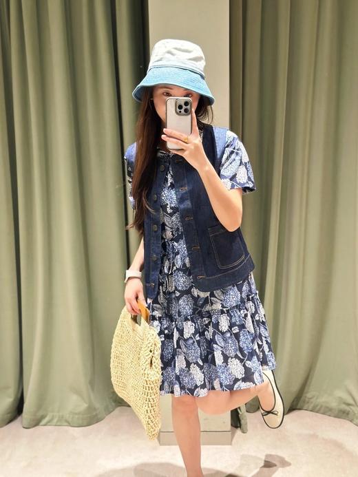 【高品质私服】【IC抗皱全棉印花布中长连衣裙】简约大方，展现出于练与优雅的气质G1314-CC【无标出货 介意慎拍】 商品图9