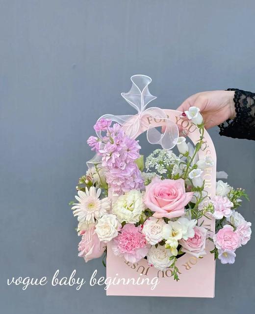 手提可折叠纸盒花篮10个装（21.5*11.5*38） 商品图1