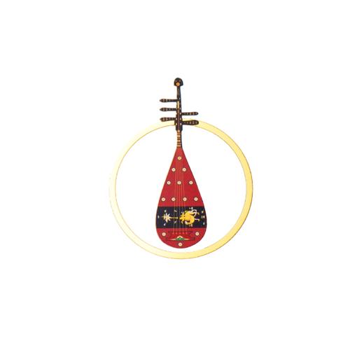 敦煌故事黄铜书签文创纪念品五弦琵琶国风创意礼品 商品图4