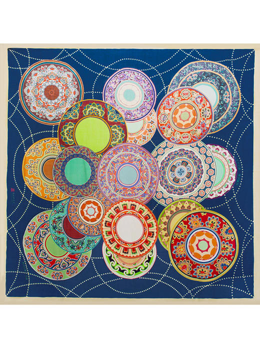 敦煌故事围巾女春季羊绒 商品图3