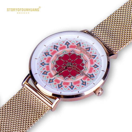 敦煌故事原创国潮腕表超薄大表盘九色鹿金属情侣手表 商品图1