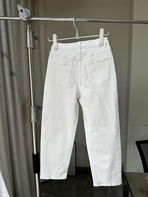 贝壳三 时尚百搭款高腰弹力锥形牛仔裤宽松阔腿遮肉休闲裤C041322 商品图7