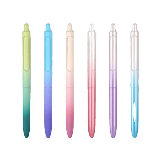 点石DS0152极光时空舱按动中性笔 畅响渐变笔杆速 干双珠文具 商品图4