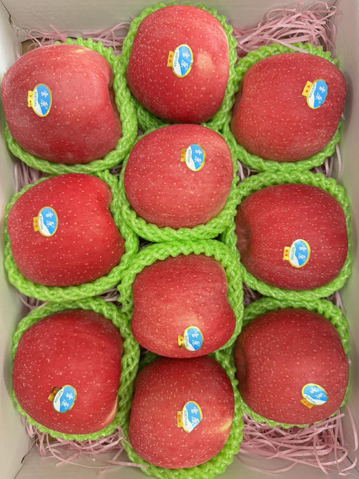 靖林雪原苹果🍎饱满红润散发着浓郁果香，脆甜爽口，每一口都是幸福的味道 商品图9