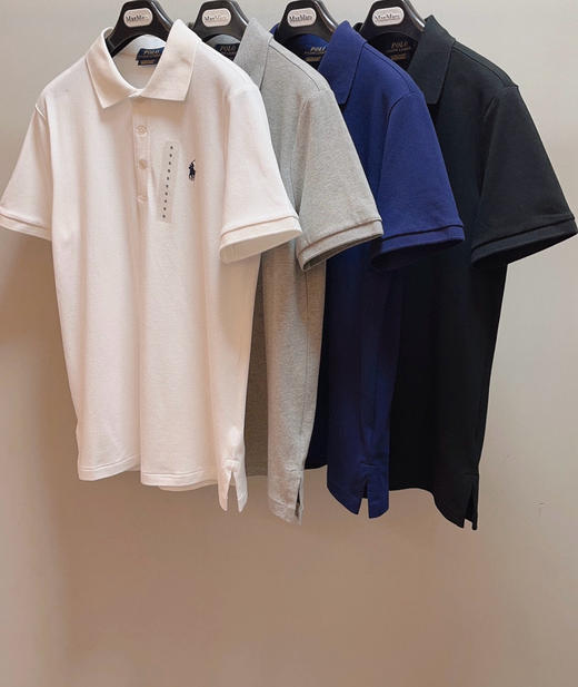 331-2渠道货 小马刺绣 商务休闲 超软糯 珠地棉 男士翻领polo短袖 老朱穿L 商品图14