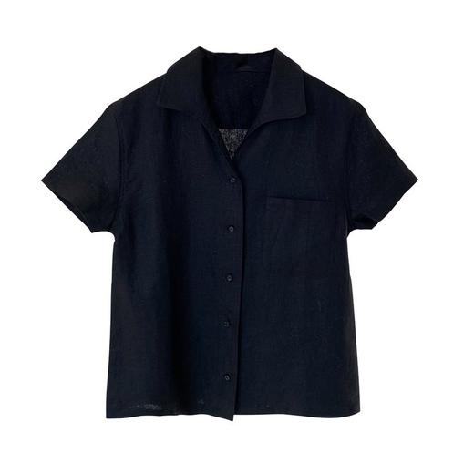 【高品质私服】【IC进口平纹亚麻短袖衬衫】质地挺括，光泽柔和自然肌理G1286-CC【无标出货 介意慎拍】 商品图7