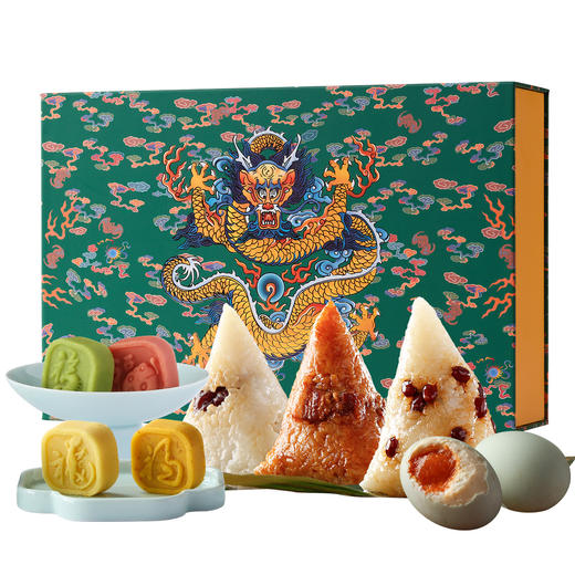 御茶膳房端午节粽子礼盒装有机甜粽鲜肉粽酱鸭咸鸭蛋高端送礼礼品 商品图2