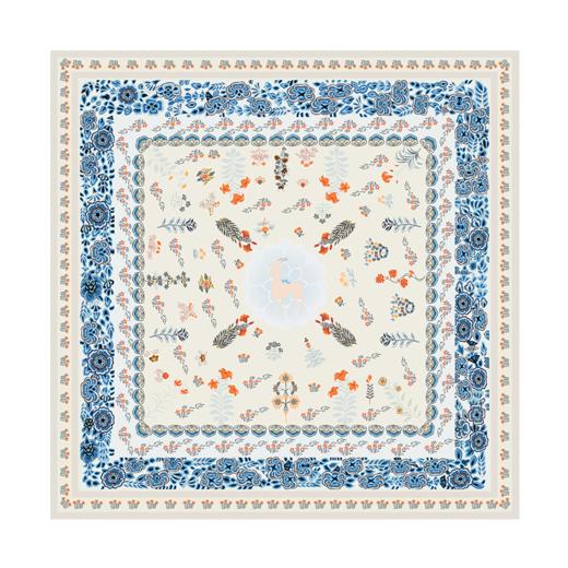 敦煌故事桑蚕丝印花送礼中国风女丝巾 商品图1