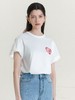418促-【NOIDARA品牌】100%棉（白色- EF爱心）T恤-喜出 商品缩略图0