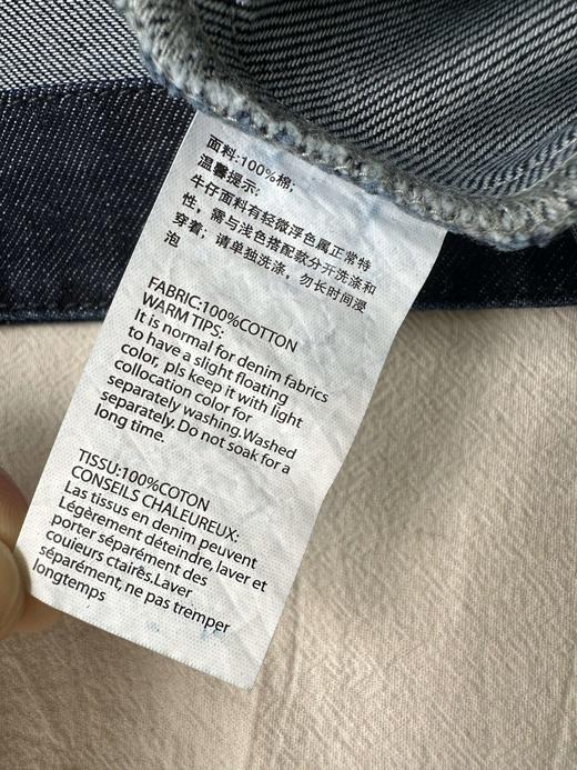 贝壳三 牛仔单排扣翻领收腰连衣裙气质通勤短袖A字裙C041319 商品图14