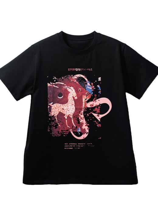 敦煌故事短袖t恤宽松版新棉时尚百搭夏青年 商品图3