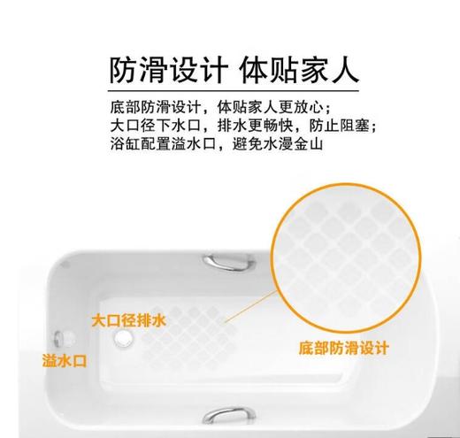 美标Studio 1.7M铸铁浴缸 商品图5