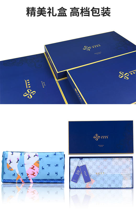 敦煌故事桑蚕丝春秋印花送礼中国风女丝巾 商品图7