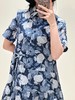 【高品质私服】【IC抗皱全棉印花布中长连衣裙】简约大方，展现出于练与优雅的气质G1314-CC【无标出货 介意慎拍】 商品缩略图6