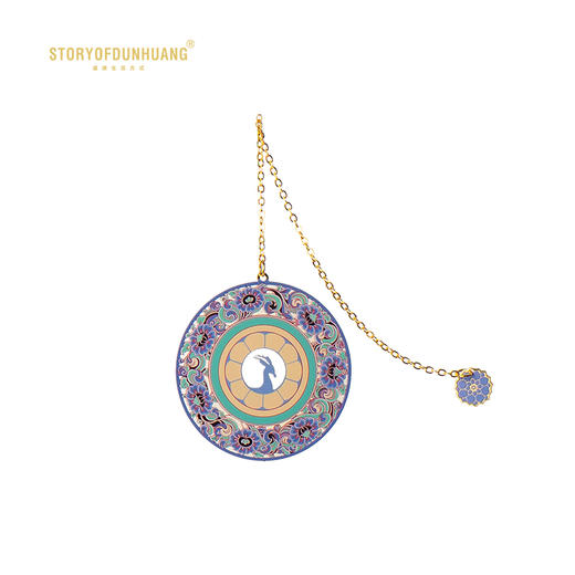 敦煌故事黄铜书签文创纪念品圆光九色鹿国风创意礼品 商品图1