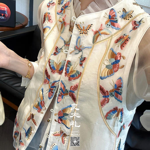 【不退不换】【现货】良木礼国风桑蚕丝马甲（280866） 商品图1