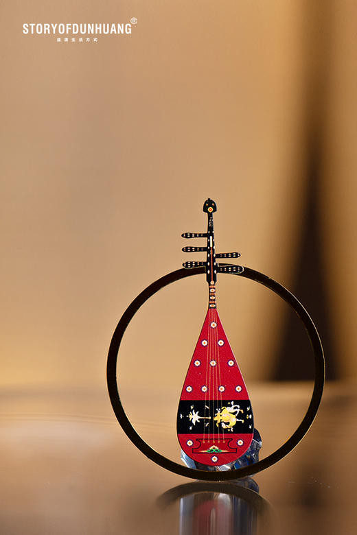 敦煌故事黄铜书签文创纪念品五弦琵琶国风创意礼品 商品图7