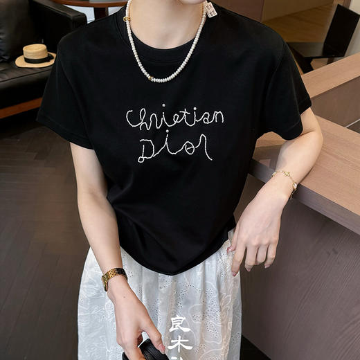 【现货】良木礼纯棉字母短袖（6902） 商品图0