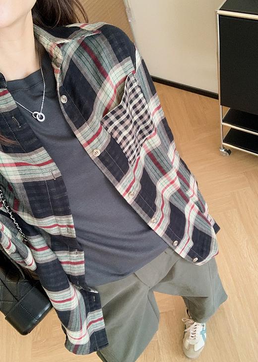 赛琳新款AB面美食春季外套试开衫衬衫 商品图6