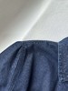 贝壳三 牛仔单排扣翻领收腰连衣裙气质通勤短袖A字裙C041319 商品缩略图5