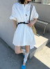 【高品质私服】【MC简白棉卷袖廓形腰带衬衫连衣裙】兼顾日常实穿性与品质感G1289-CC【无标出货 介意慎拍】 商品缩略图0
