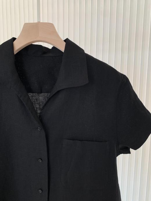 【高品质私服】【IC进口平纹亚麻短袖衬衫】质地挺括，光泽柔和自然肌理G1286-CC【无标出货 介意慎拍】 商品图12