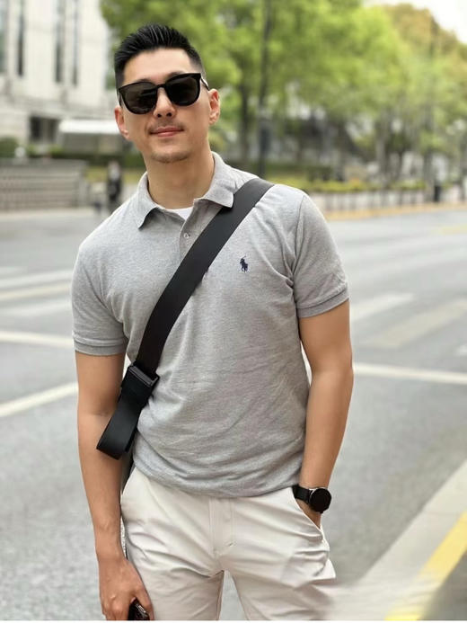 331-2渠道货 小马刺绣 商务休闲 超软糯 珠地棉 男士翻领polo短袖 老朱穿L 商品图3