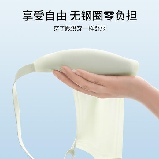 【298选3】D1-【B-D杯】【超薄透气兔耳洞洞杯】清凉无痕大胸显小内衣女春夏薄款女士文胸   清逸如烟 商品图8
