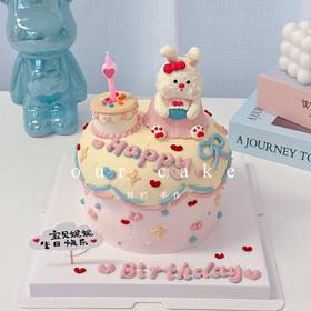 微加高小兔卡通动物蛋糕-低糖处理无添加